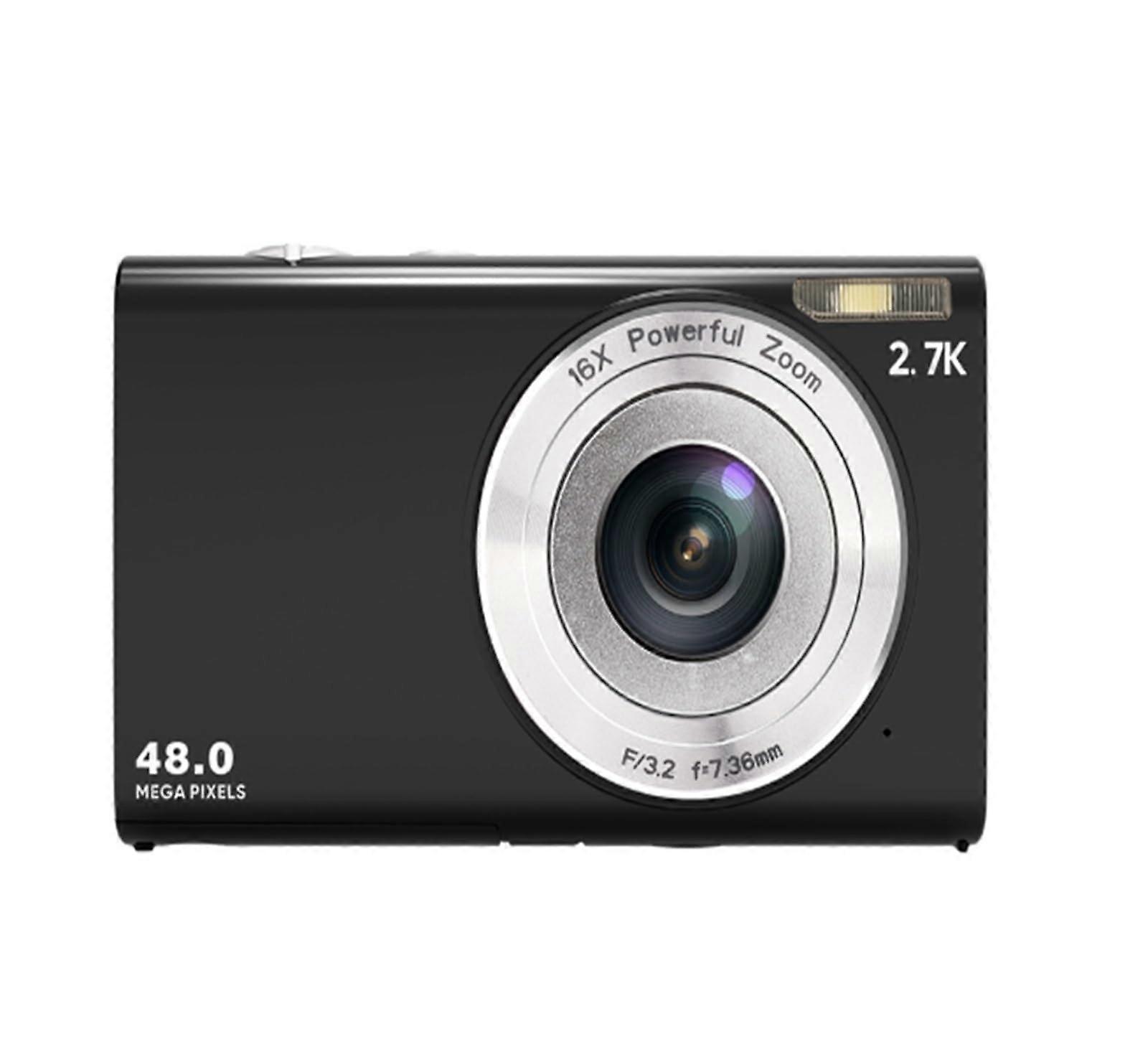 4K Action Camera with Large LCD Screen Waterproof Digital Camera for Diving Cycling Vlogging Black