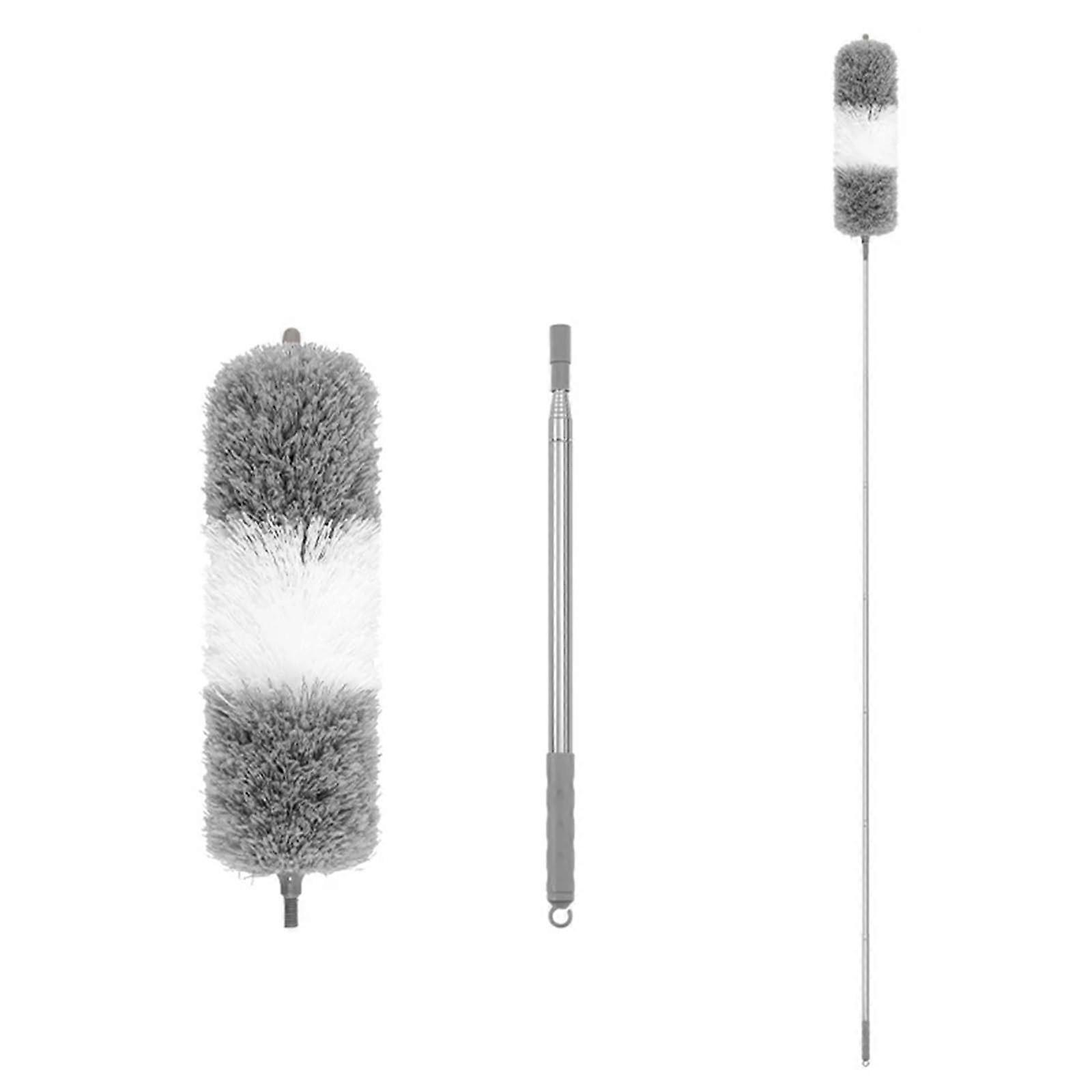 Feather Duster with Telescopic Handle for  Ceilings and HardtoReach Areas Lightweight Design