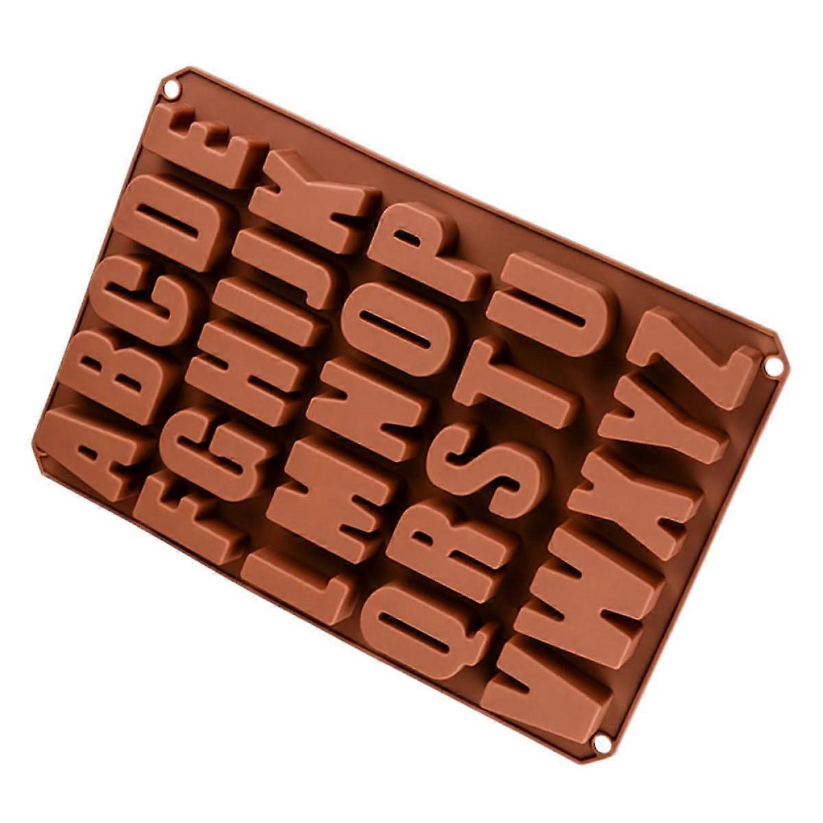 Silicone Cake Mold Alphabet Design NonStick for Chocolate Fondant Candy Biscuit Baking