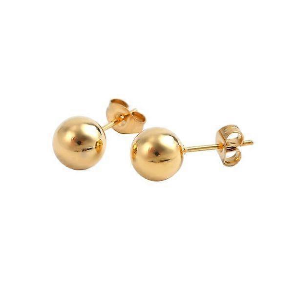 Earrings with gold ball