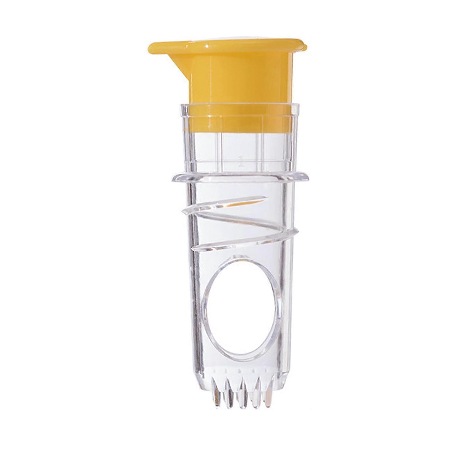 Manual Lemon Squeezer with LeakProof Lid for Precision Juice Extraction, Compact Citrus Juicer