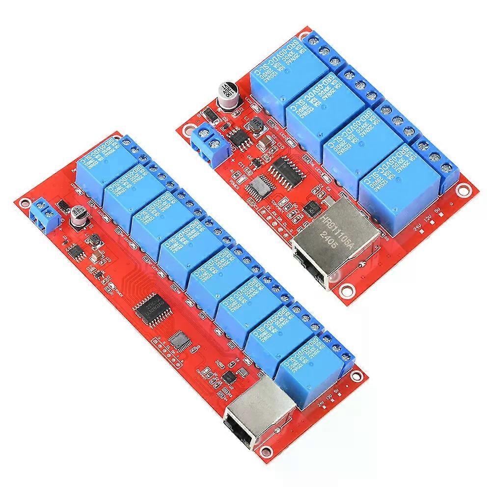 4/8 Way Smart Relay Module Ethernet Relay Programmable Smart Switch Smart Home Control Module Remote Wireless Control Switch