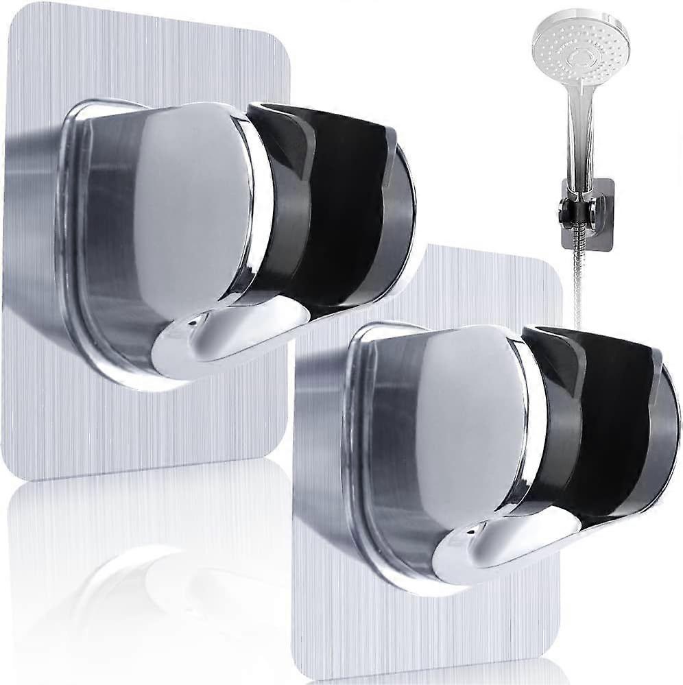 2 Pieces Removable Shower Head Holder Adjustable Handheld Shower Head Holder