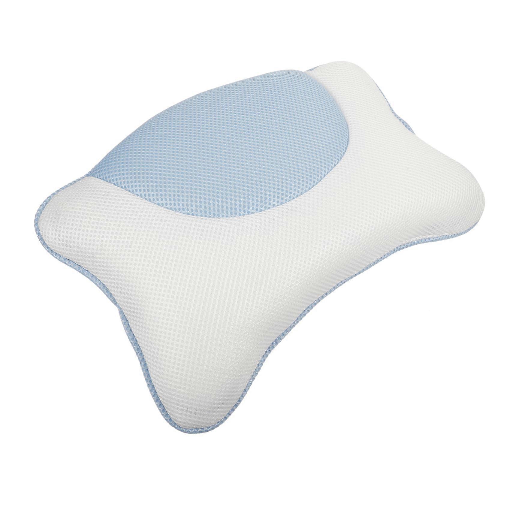 2pcs Bathtub Pillow with Suction Cups Ergonomic Head Neck Support for Soaking Spa Tub