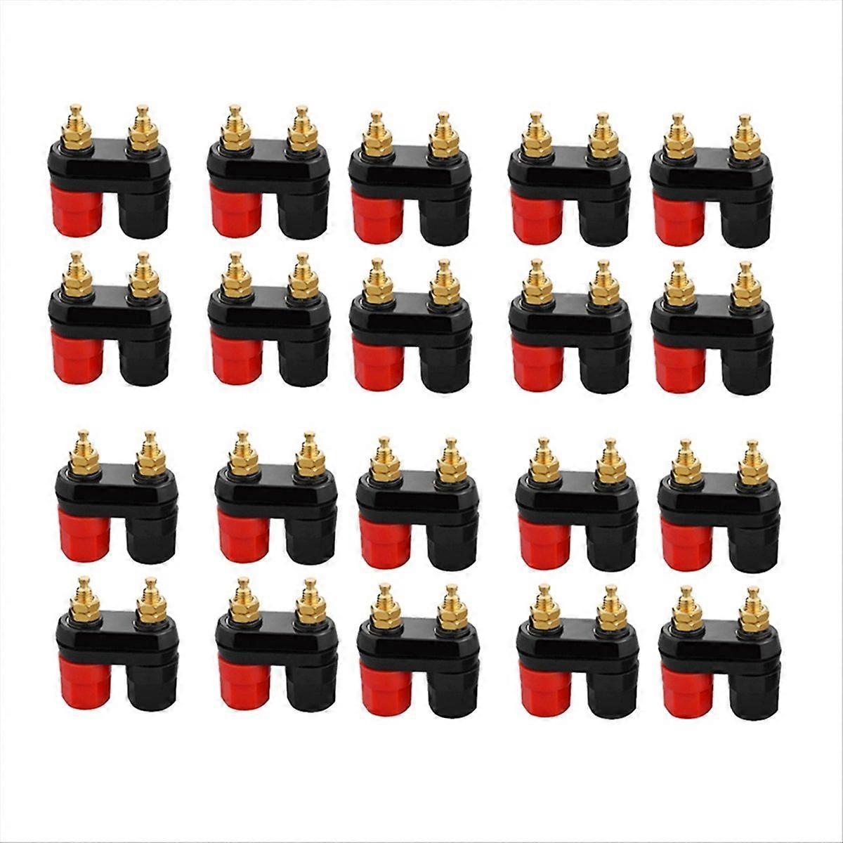 20Pcs Banana Plug Jack Female Socket for Speaker Amplifier Terminal