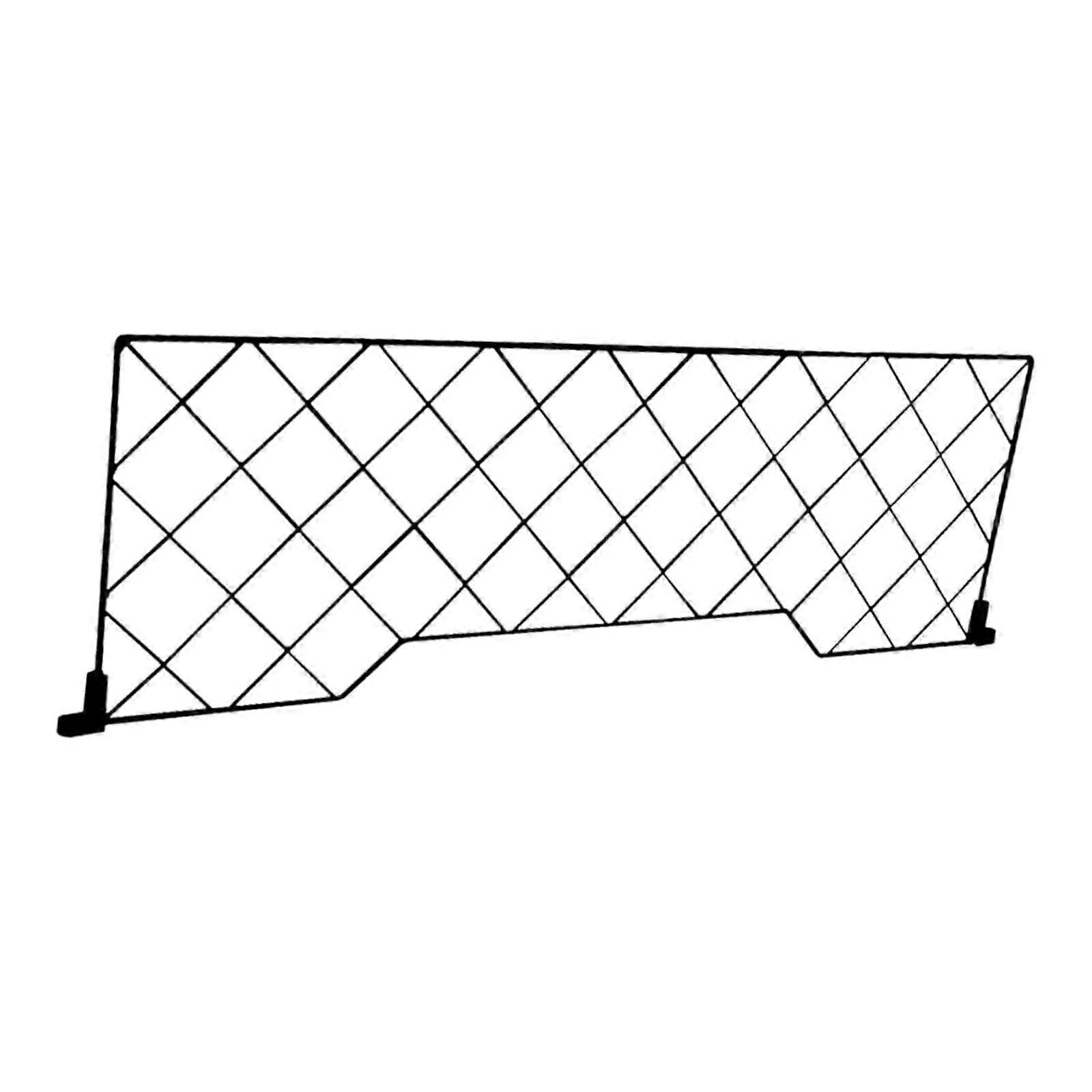 Iron Mesh Desktop Privacy Divider with Organizer, Durable Desk Partition Panel for Office or Study Room
