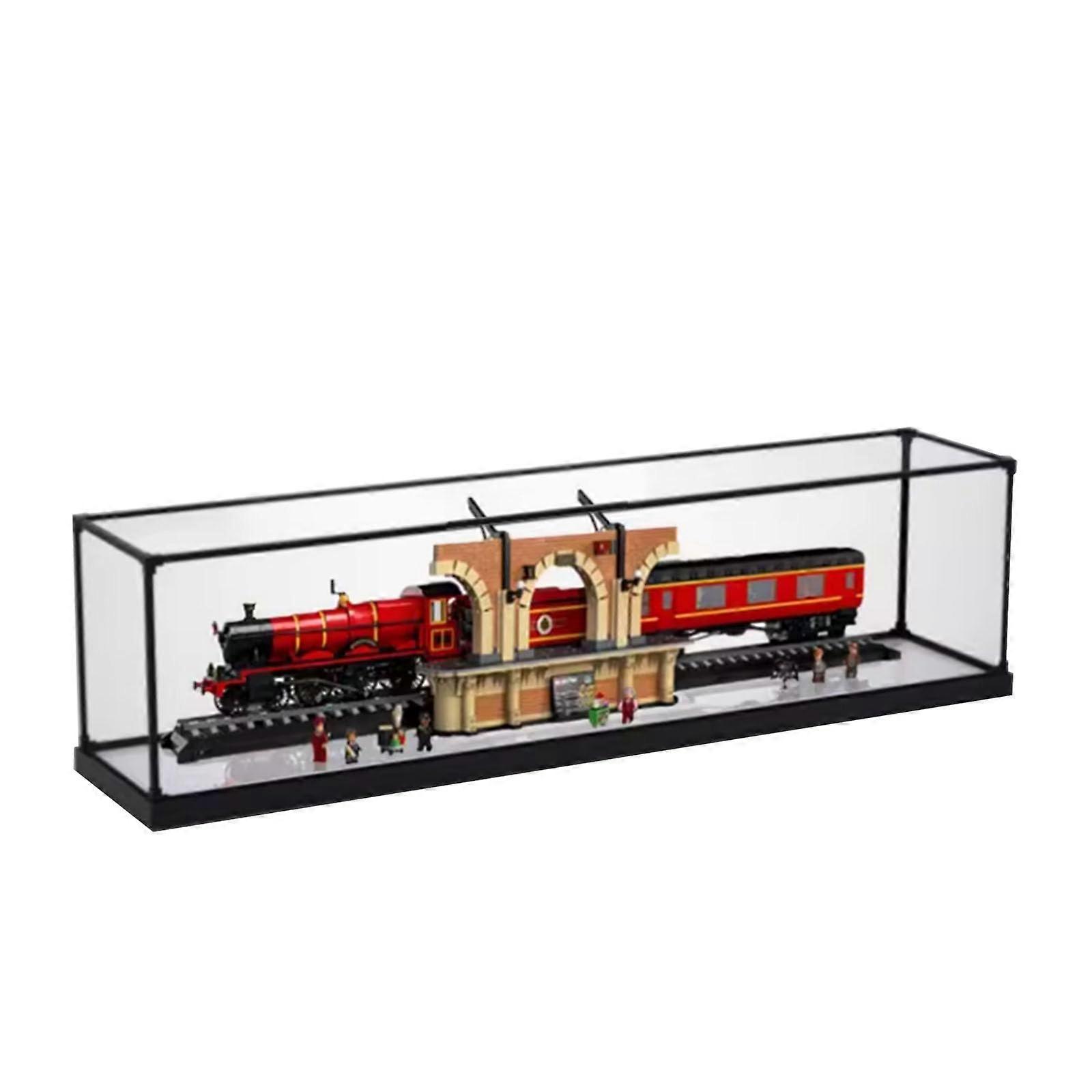 Display Case for  76405 Hogwarts Express, Large Acrylic Dustproof Box with Clear Panels