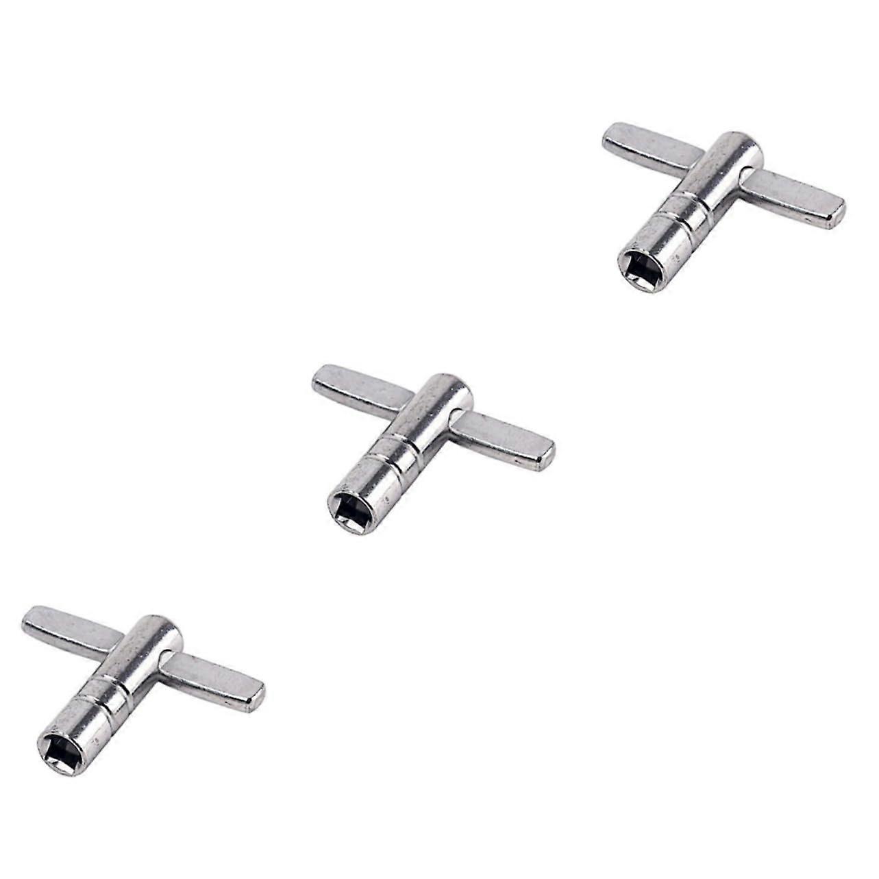 Drum Tuning Key Set 6pcs Continuous Motion Wrench Compact Precise Size Uniform Silver Finish