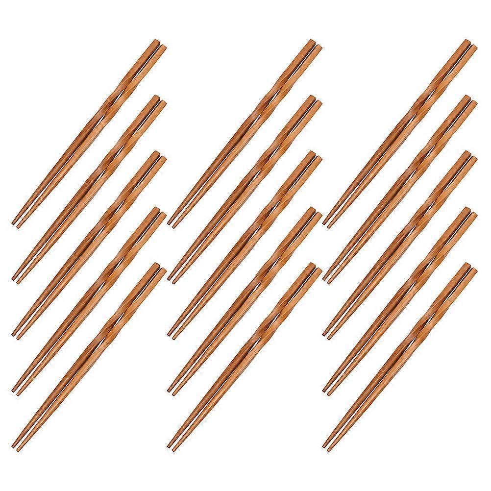 15Pair Bamboo Tip Chopsticks for Cooking Reusable Light
