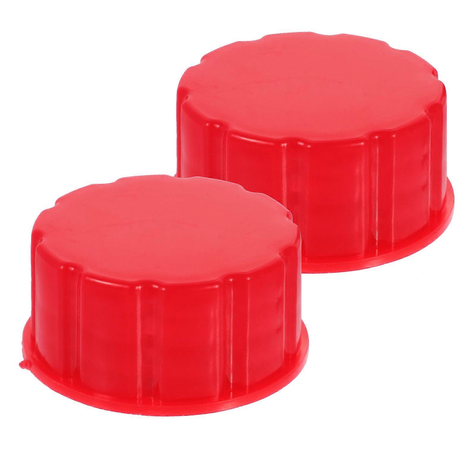 Can Caps for Gasoline Prevention Replacement 2Pcs Red