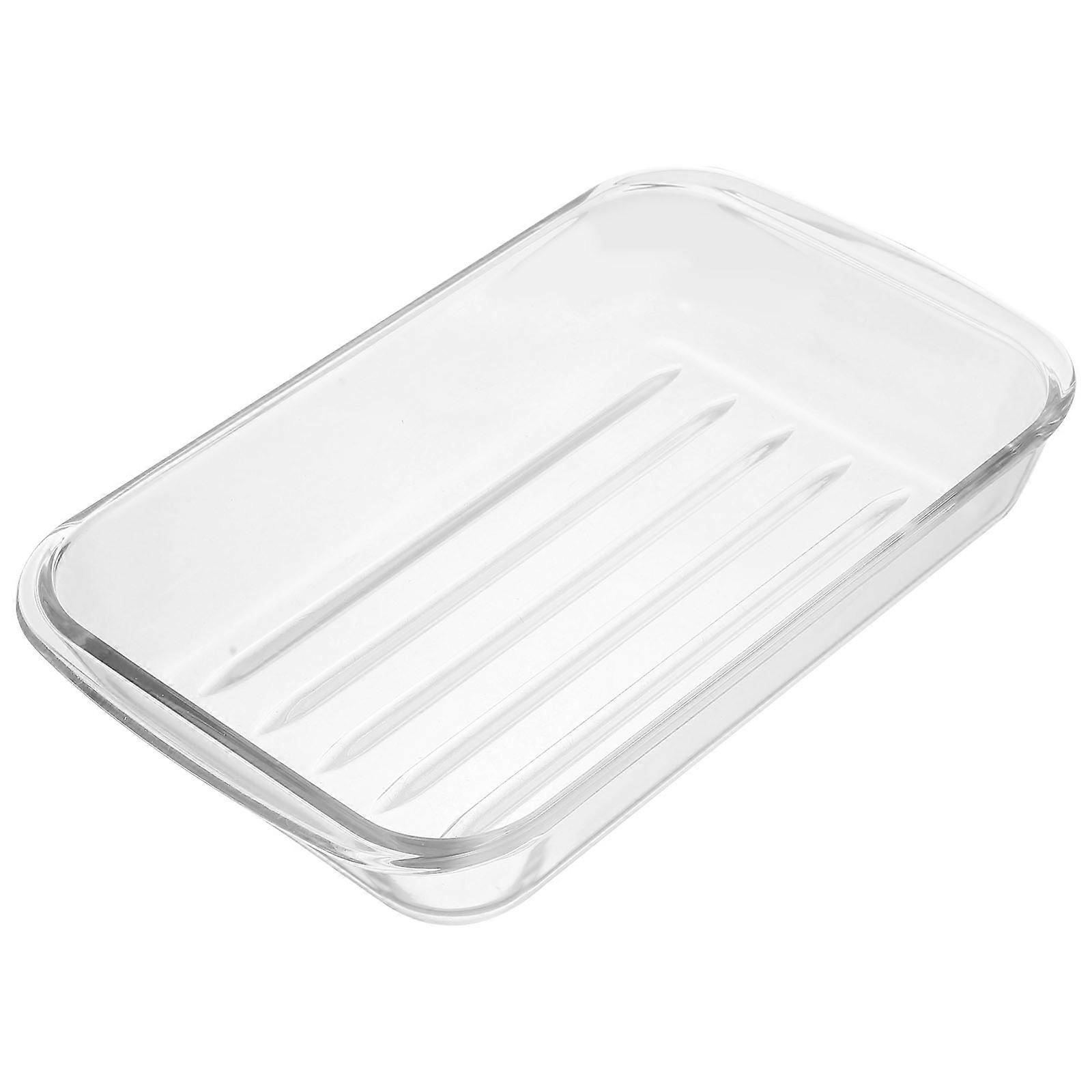Transparent Glass Baking Dish for Oven Use 2Pcs Household Bakeware
