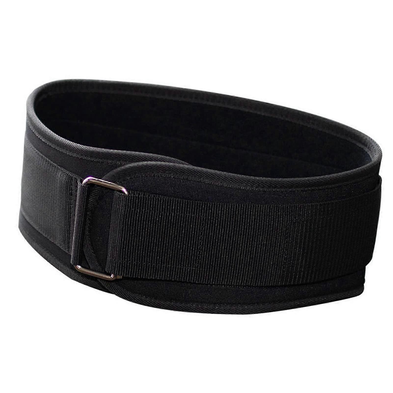 Adjustable Weightlifting Belt with Secure Hook Loop Closure for Gym Training Black S 6077CM