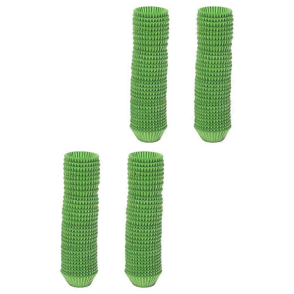 Green Strawberry Paper Baking Holders for Cake Cups 1000Pcs Practical