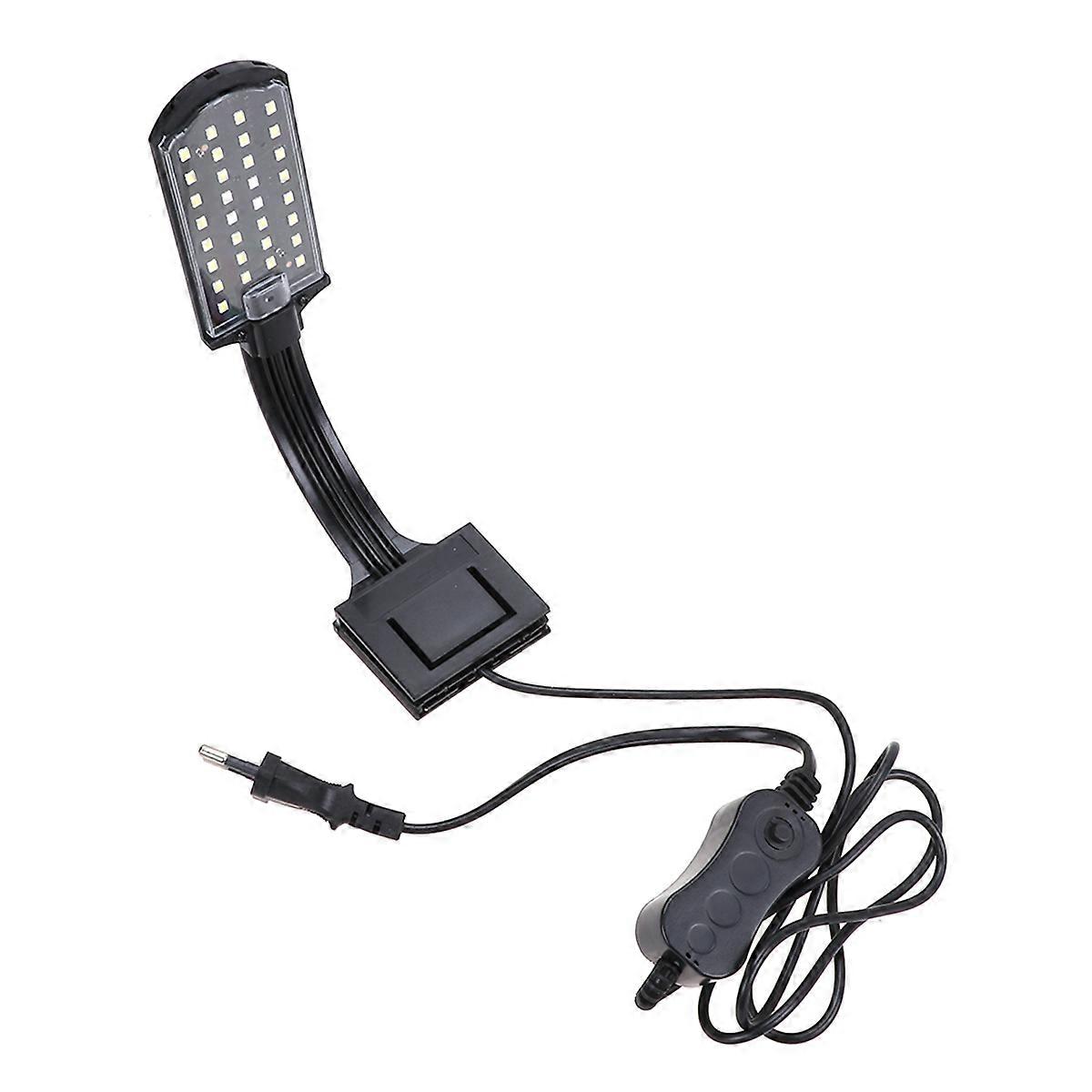 Lampe LED à pince pour aquarium, noire