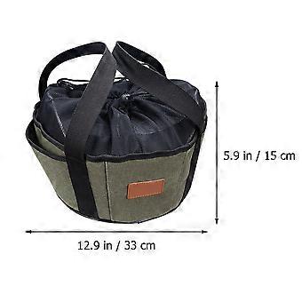 Camping Canvas Storage Bag for Barbecue Storage Organizer Hand Bag