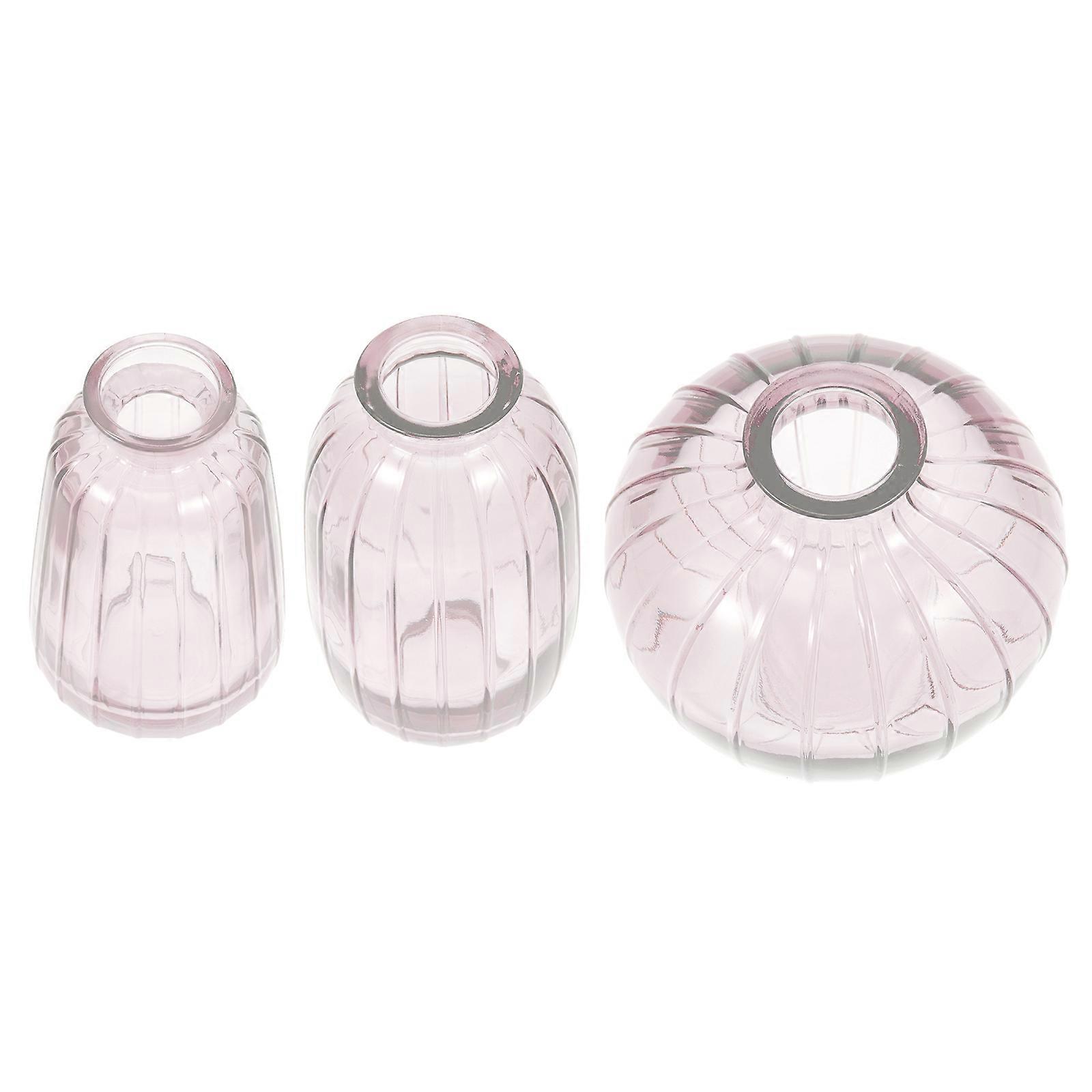 Floating Embossed Flower Vase Creative Flower Holder for 3Pcs Home Decor