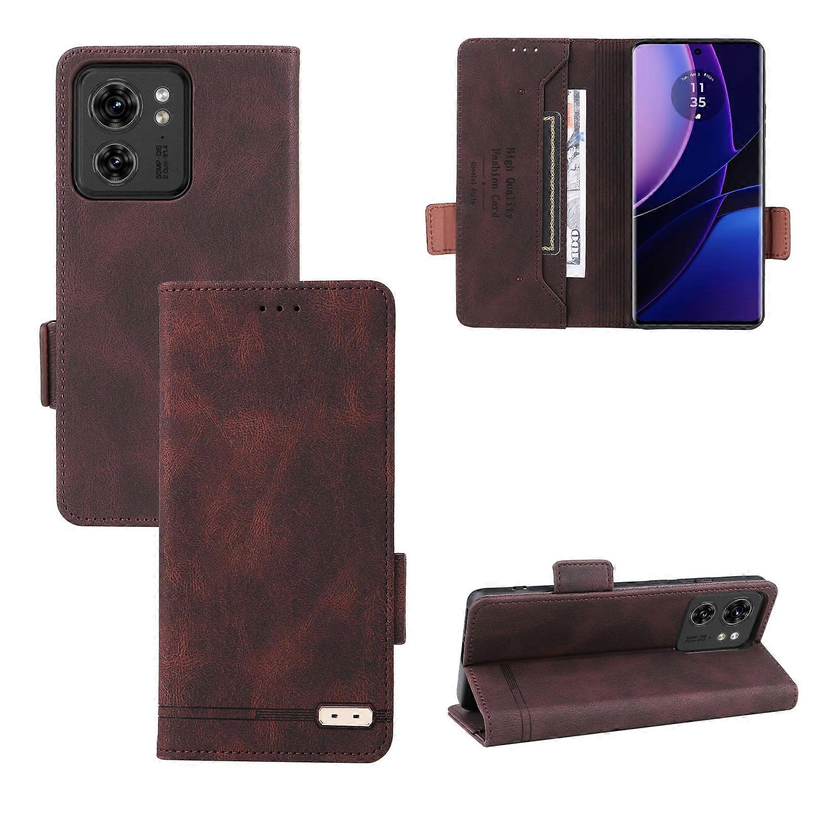 Magnetic Clasp Leather Phone Case