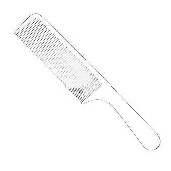 Steel comb hair cutting comb Barber comb stainless steel thin 1MM eat hair into hair hairdressing steel comb flat head dense tooth comb Edition 0316