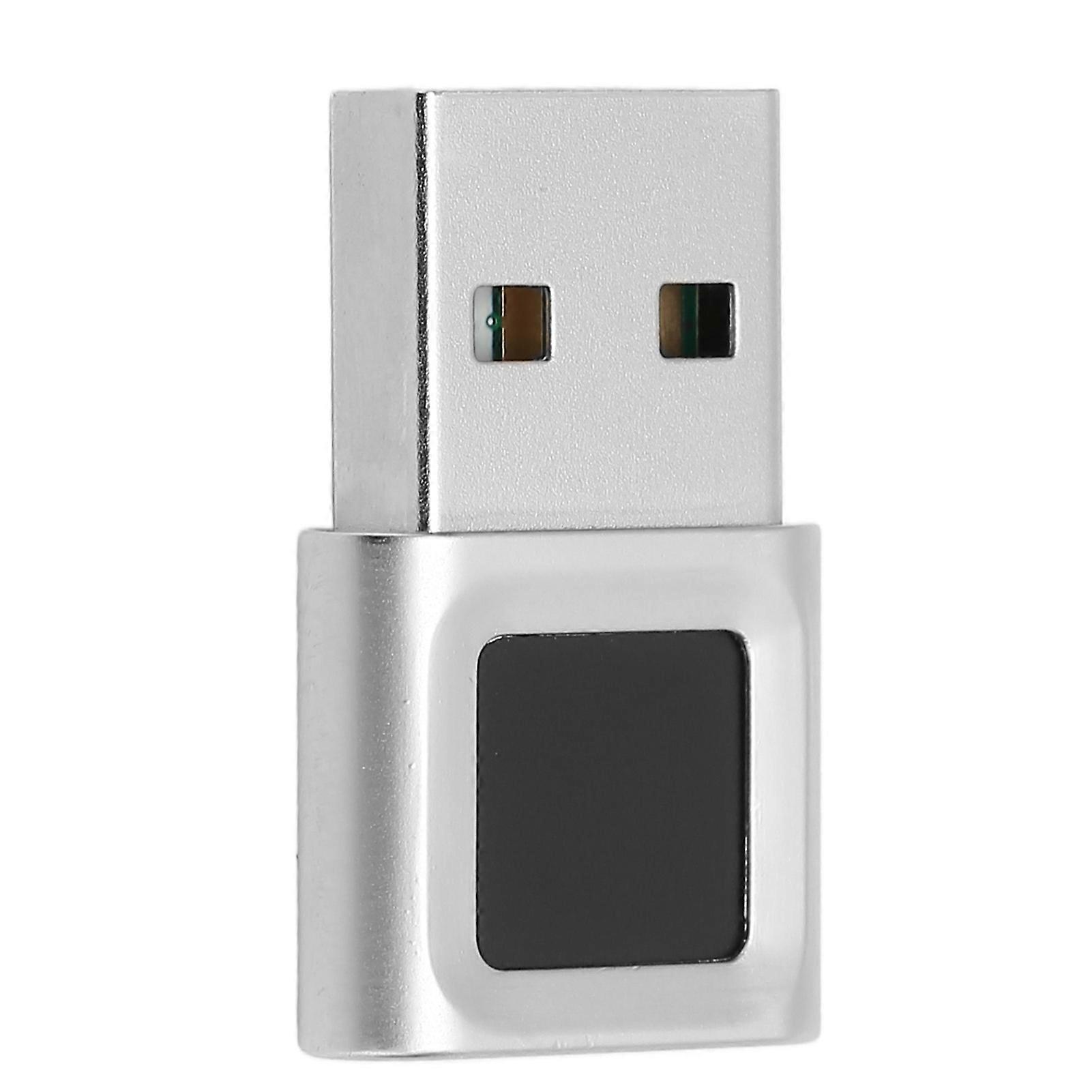 USB Fingerprint Reader 360 Degrees Touch Fast Matching Small High Sensitivity Hello Fingerprint Reader compatible with Win Laptop Computer