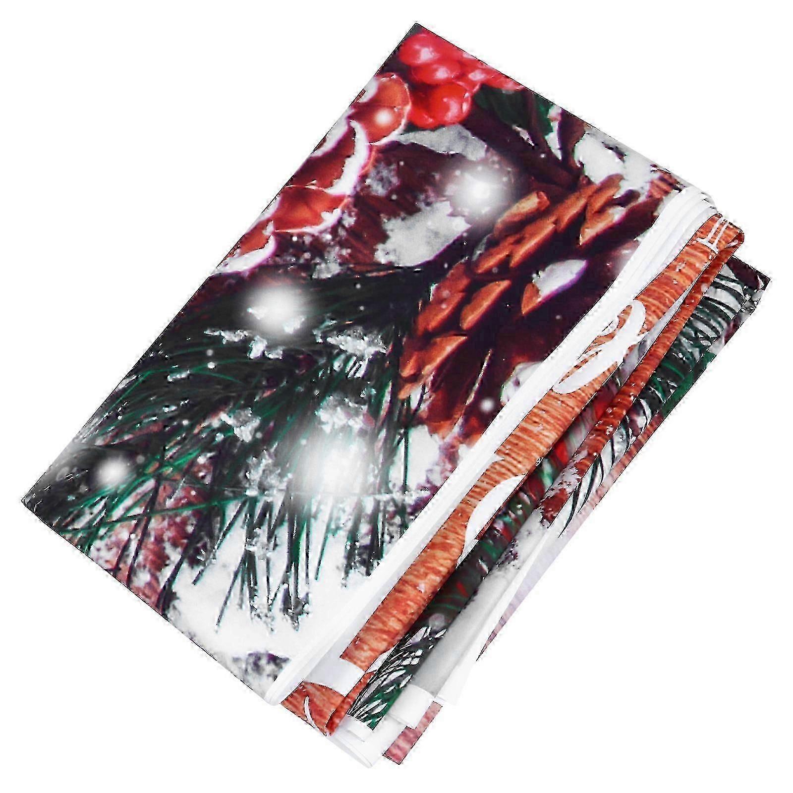 Christmas Theme Holiday Tapestry Wall Hanging Backdrop White Using 1Pcs
