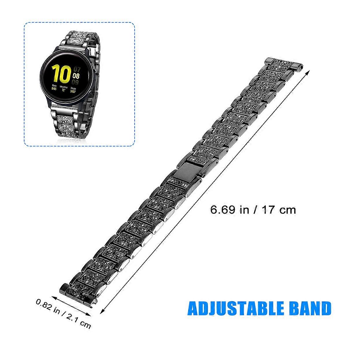 Rhinestone Watch Strap Stylish Replacement Band for Black