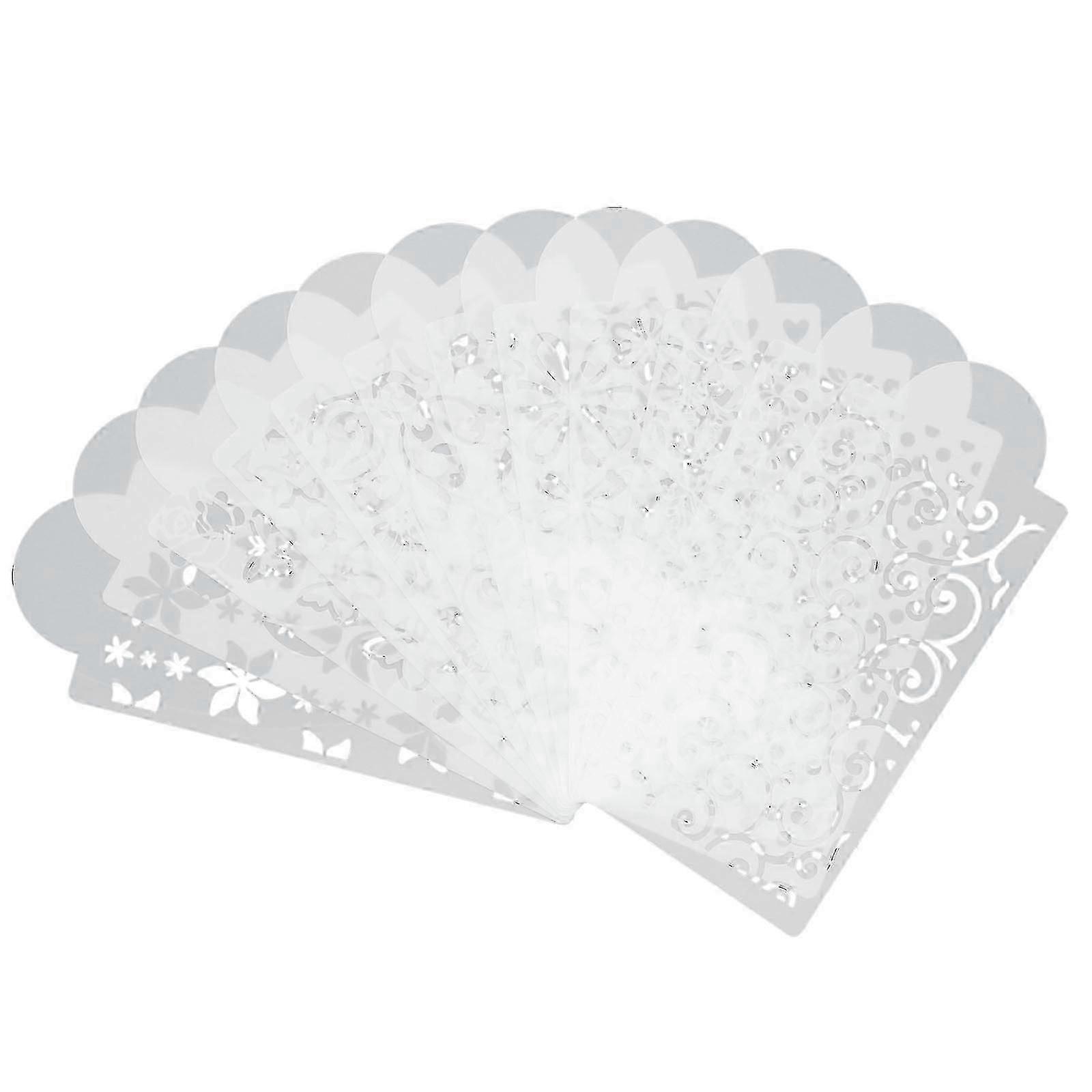 Drawing Stencil Flower Pattern Painting Stencil for DIY 12Pcs Set