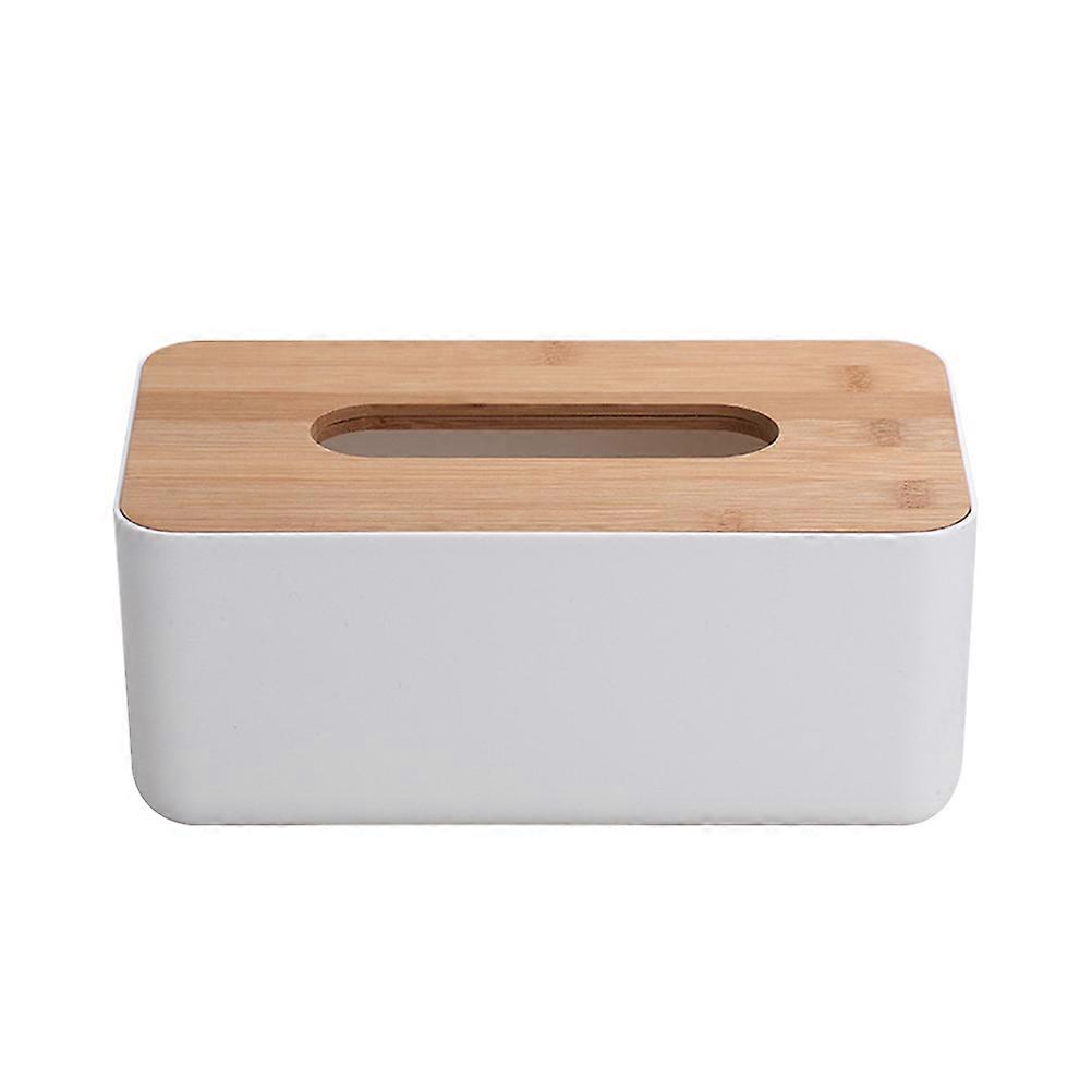 Rectangular Bamboo Tissue Holder for Tissue Storage Box Container