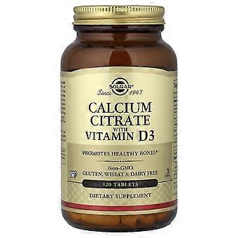 Solgar, Calcium Citrate with Vitamin D3, 120 Tablets, 2-Pack