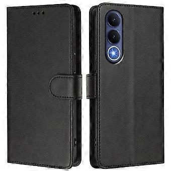 vivo V70 FE Wallet Case - RFID Blocking Leather Flip Cover with Card Slots & Shockproof TPU