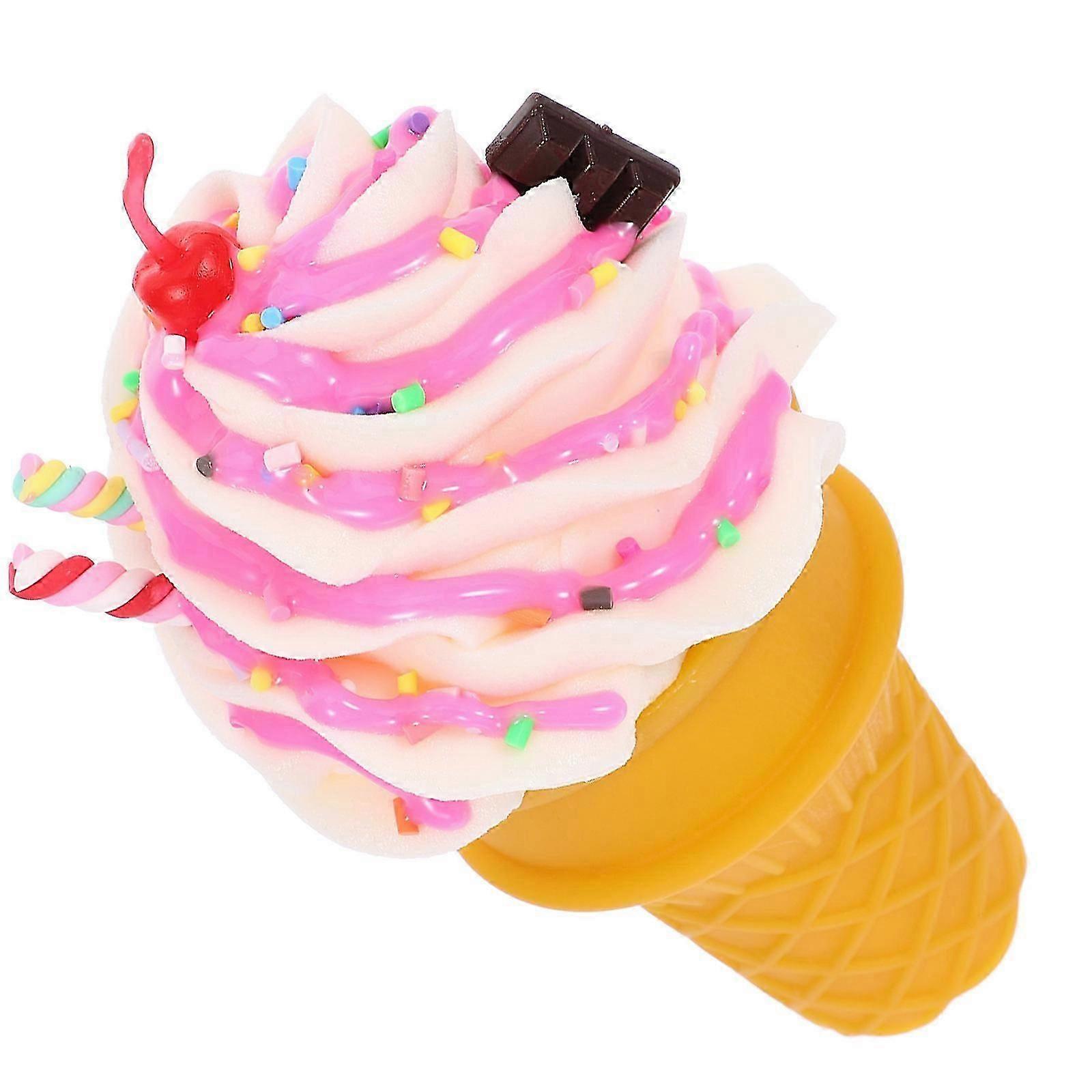 Simulation Ice Cream Cone Model for Decoration Use with PVC Material