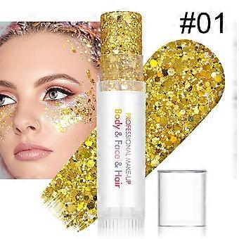 Multifunctional Glitter Gel, Body Face Hair Shimmer for Party, Festival & Stage Makeup