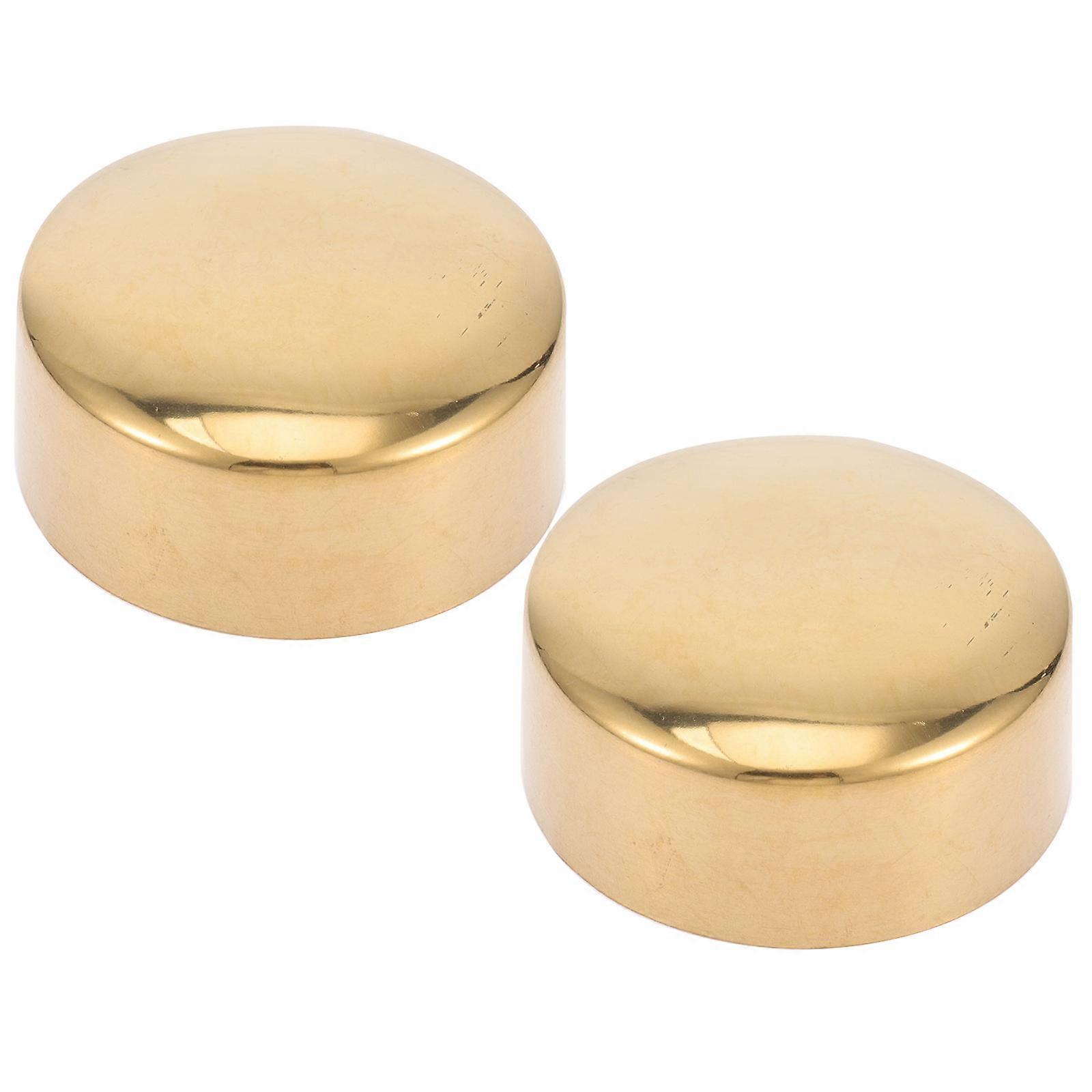 2 stuks houten leuning eindkappen, leuning eindkappen, ronde leuning eindpluggen
