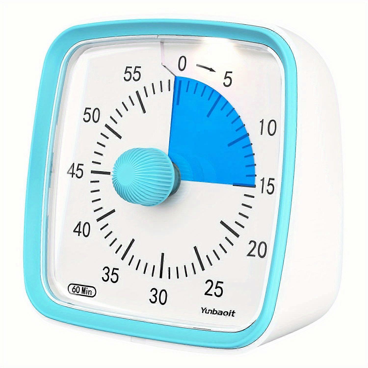 1pc Silent Visual Timer With Night Light - 60-Minute Countdown Timer- Time Management Tool For Home, School, And Work - VT03