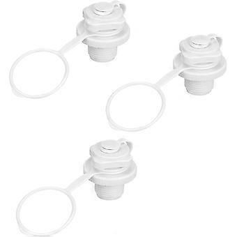 Spiralventil, auslaufsicheres Spiral-Ersatzventil, sichere Abdichtung, kompatibel mit Kajak, Boot, Pool, Schlauchboot, Kanu, 3 Stück