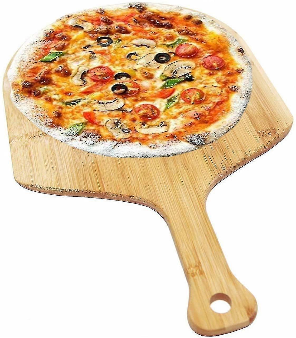 Casca de pizza de madeira de bambu