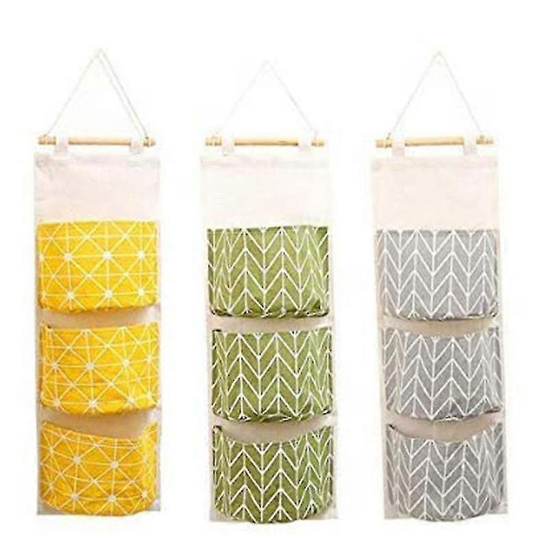New 3pcs Wall Closet Hanging Storage Bag