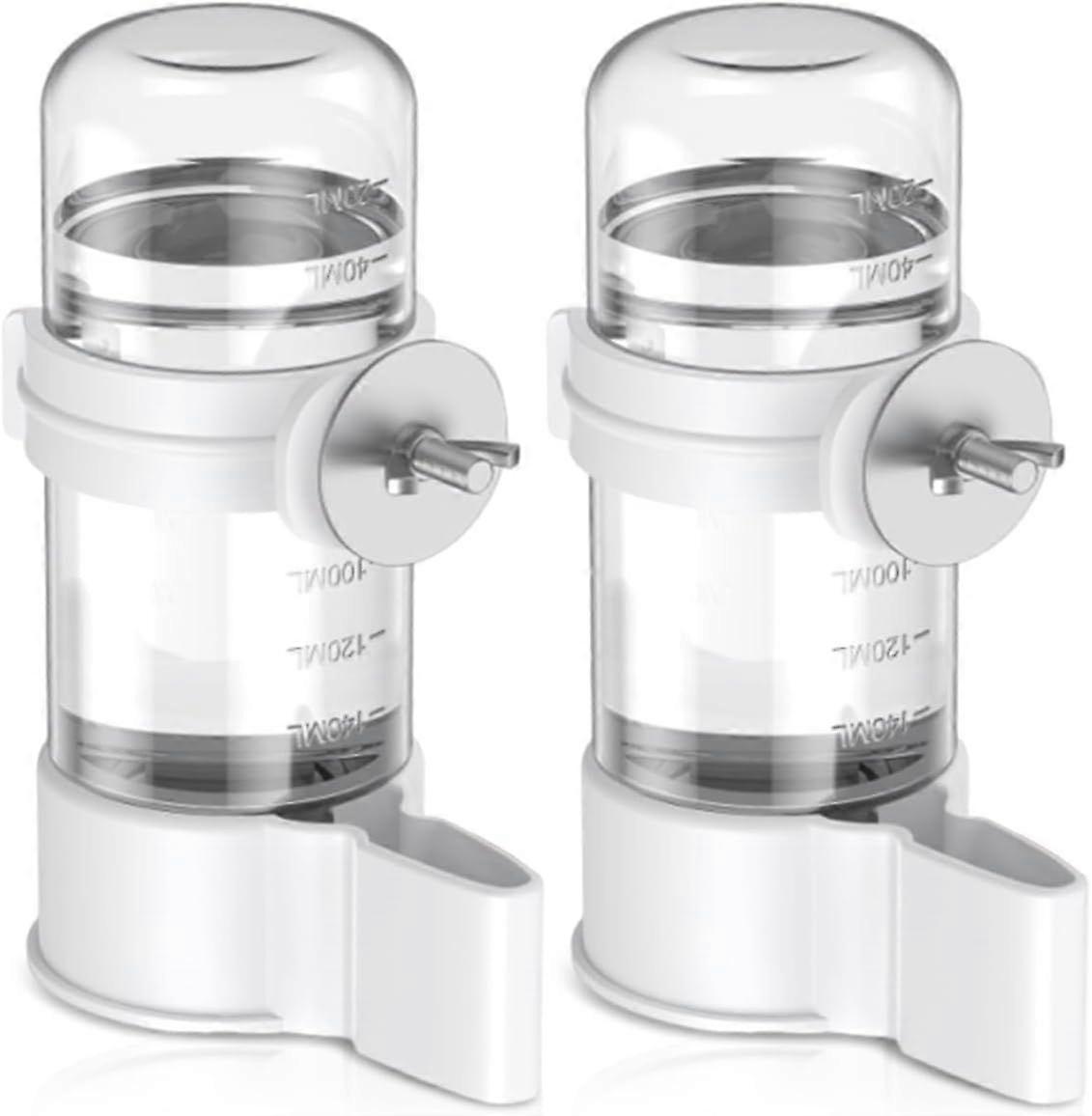 2-Piece Automatic Bird Water Dispenser, 140ml Automatic Bird Drinker, Automatic Bird Waterer