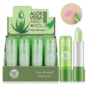 12PCS Moisturizing Aloe Color Changing Lipstick Long Term Moisturizing and Moisturizing Lipstick Lip Color Lip Care