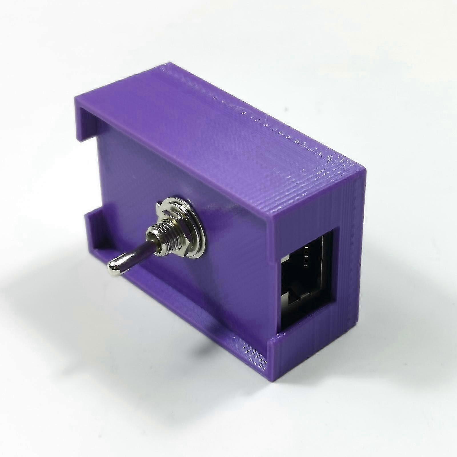 RJ45 Network Cable Twisted pair Switch Toggle Switch with Case New