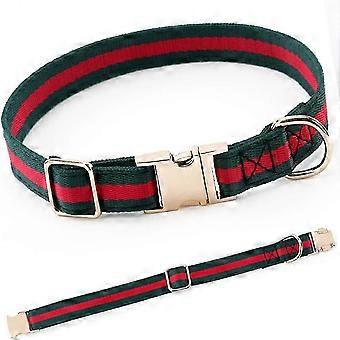 Premium Dog Collar, Cute Dog Collars Luxury Style, Durable Pet Collars with Metal Buckle Safety for Medium Dogs L