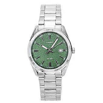 Casio Standard Analog Edelstahl Grünes Zifferblatt Quarz MTP-1302DA-3AV Herrenuhr