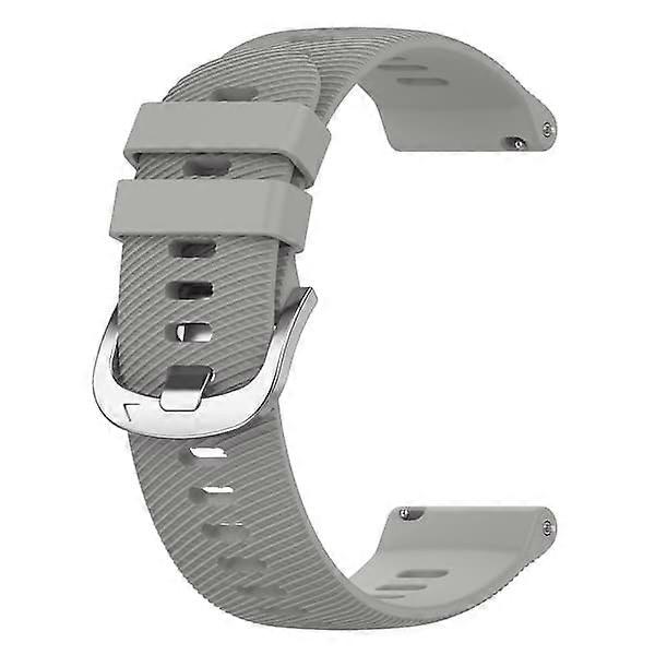Solid color silicone strap for Garmin Forerunner 255S Grey