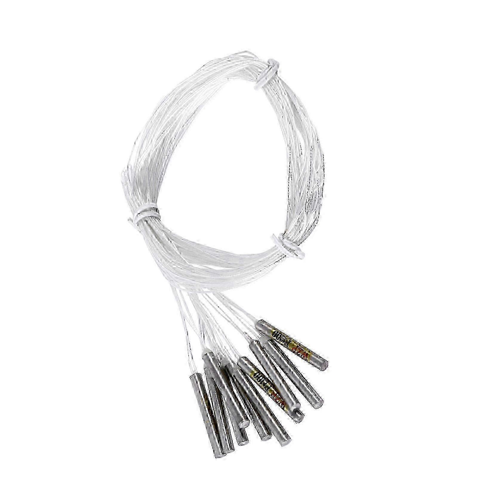 PT100 Waterproof Temperature Sensor Probe 10 Pack, Industrial Grade High Accuracy