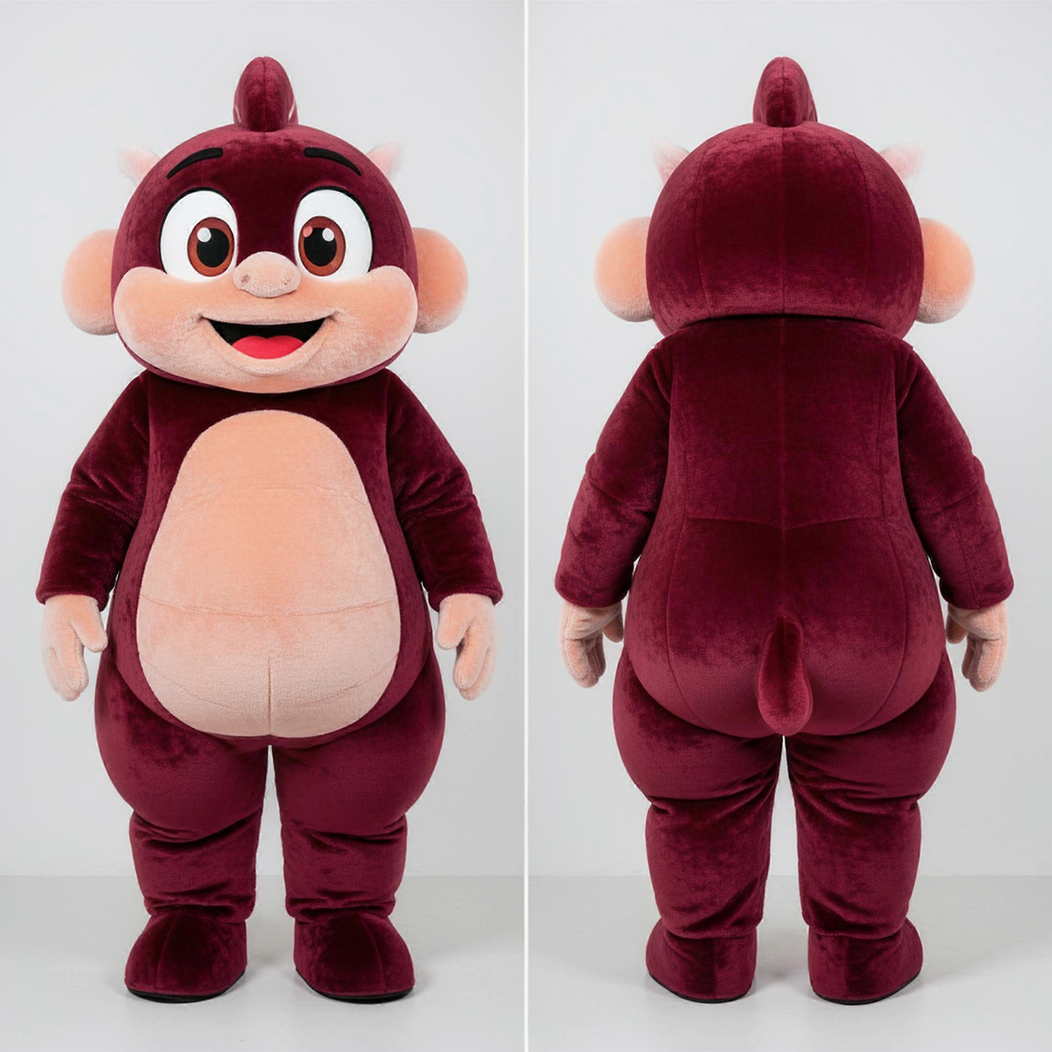 MASTICOT Maroon Velvety Ceviche Mascot