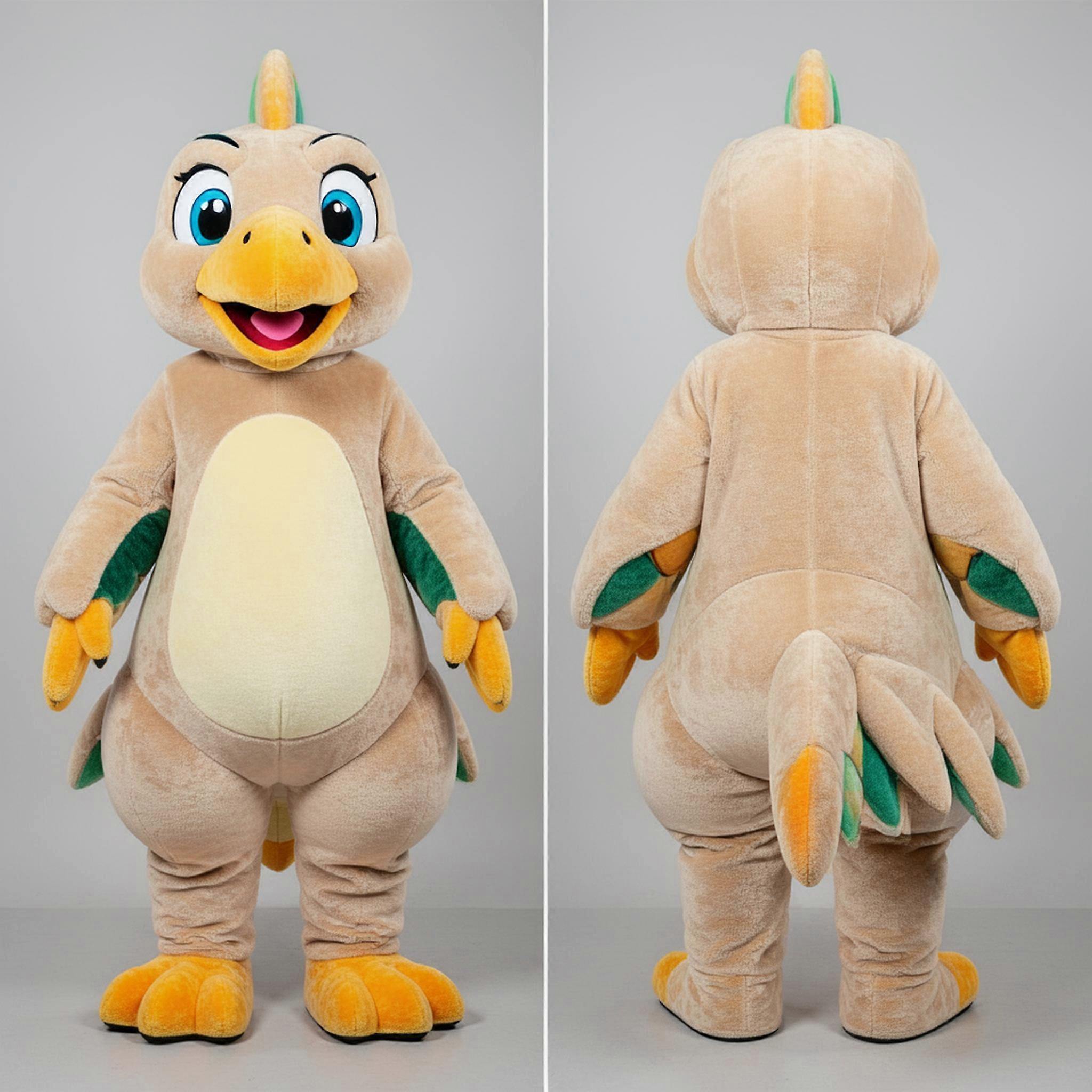 MASTICOT Beige Tropical Archeopteryx Mascot