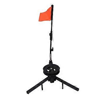 Ice Fishing Flag with ABS Triangular Marker Lightweight Bite Alarm for Winter Angling Fixed Pole Indicator