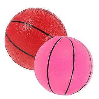 Toddlers Mini Toy Basketball Plastic Basketball for Playing 2Pcs Assorted