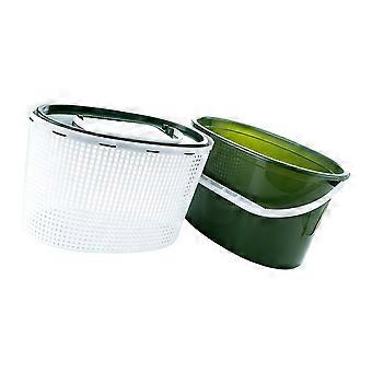 Live Fish Bucket for Waterside Fishing with Perforated Inner Basket, Plastic Body, Lid, and Carrying Handholds Outdoors  S
