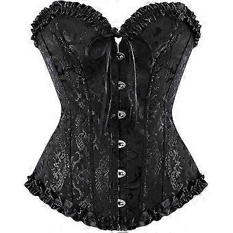 Women's Fashion Overbust Corset Bustier Sweetheart Neckline Lace Up Design