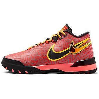Tênis de basquete masculino Nike, cano médio, antiderrapante e resistente à abrasão, vermelho HF0711-600